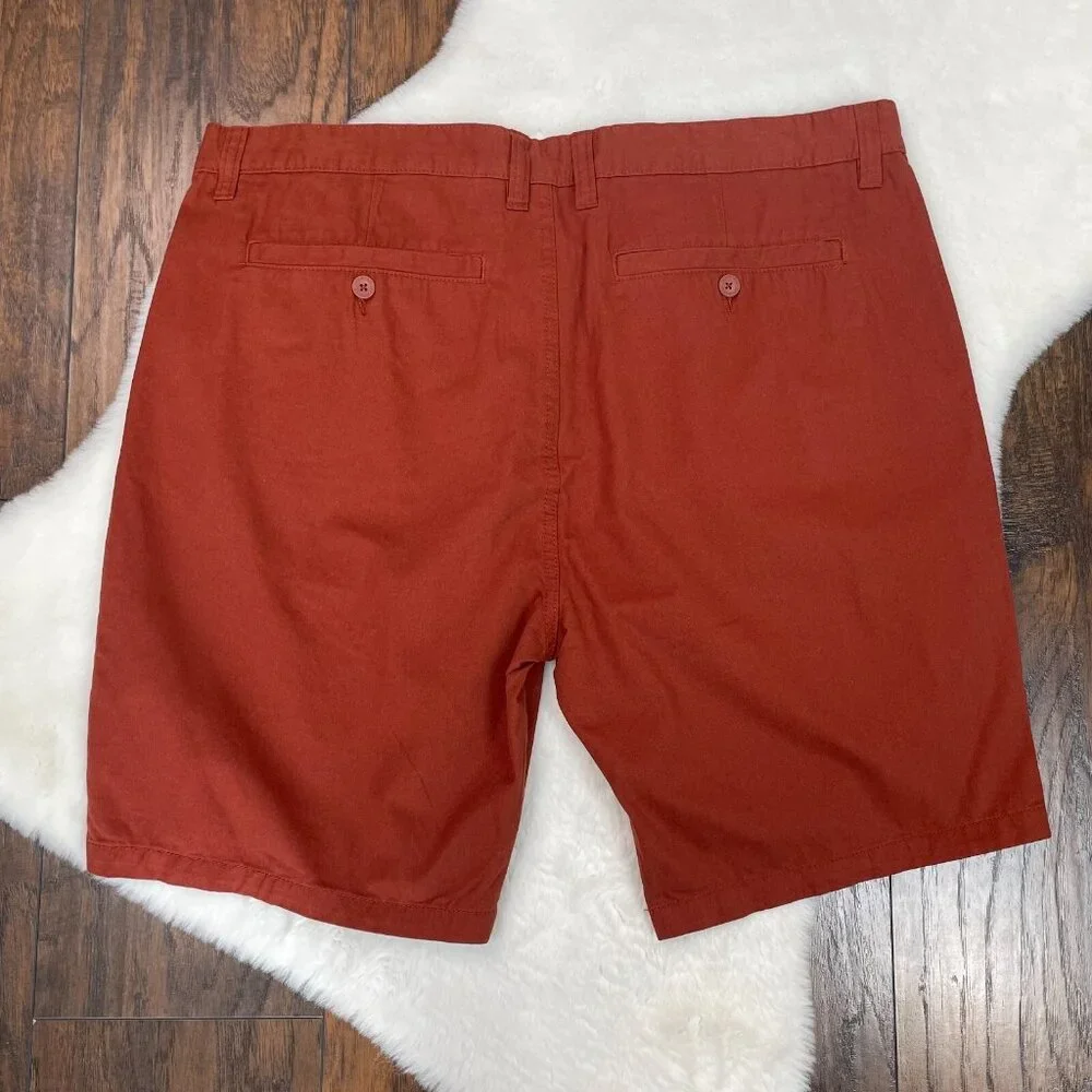 Mountain Warehouse Shorts 38 Take a Break Chino Burnt Orange Cotton Men's‎ NWT